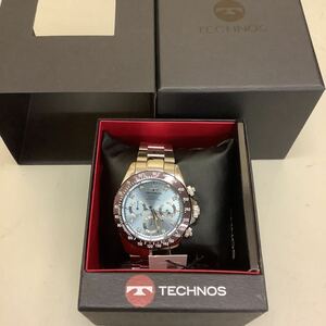 (13) TECHNOS テクノス T4B26RI 腕時計 稼働品