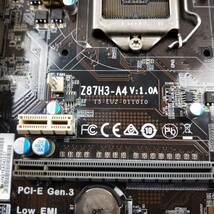 【中古パーツ】BIOS確認のみ、Z87H3-A4 V:1.0A マザーボード　LGA1150 ■MB1383_画像4