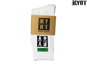 [ white ] RYOT.. with pocket start shu socks socks bong can na screw cup high times high time zthc Mali fana large flax 