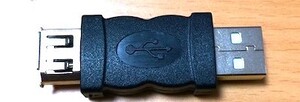 IEEE Firewire 1394 6ピンメスーUSB Aオス アダプタ