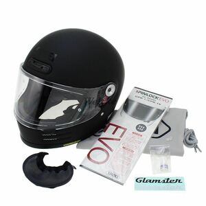 【新品、】Glamster　グラムスター 　マットブラックヘルメットヘルメット SHOEI 22年製造7月以降　サイズ:XL　61ｃｍ