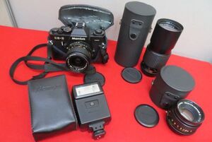 sh2118/Mamiya マミヤ ZE-2 フィルムカメラ レンズ 50㎜ 200㎜ ストロボ 80