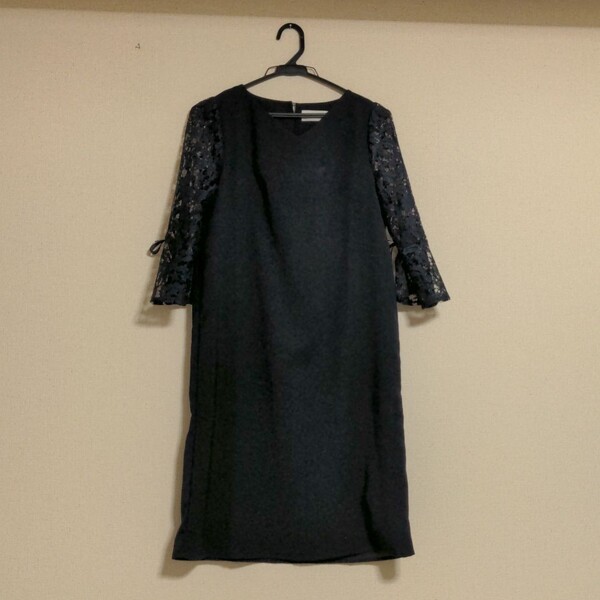 【結婚式、披露宴】tocco closet 黒色レース ワンピース
