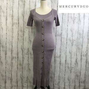 MERCURYDUO Mercury Duo 2WAY вязаный Cami One-piece комплект F размер другой . тоже можно использовать поэтому надеты поворот сила выдающийся S6-136 USED