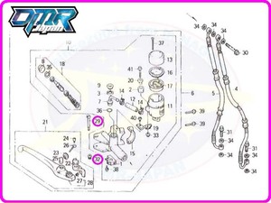 【新品】 ボルト＆ナット (ブレーキレバー) NSR250R NS400R NS250R/F MC16 MC18 MC21 MC28 NC19 MC11 90114-MA5-671 90201-415-000