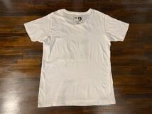 K403 メンズ Tシャツ HOLLYWOOD MADE N°9 ハリウッドメイド 半袖 ホワイト 白 プリント / M 全国一律送料370円_画像7