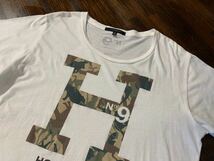 K403 メンズ Tシャツ HOLLYWOOD MADE N°9 ハリウッドメイド 半袖 ホワイト 白 プリント / M 全国一律送料370円_画像4