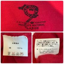 K415 メンズ Tシャツ NINE RULAZ LINE ナインルーラーズ 半袖 レッド 赤 プリント ストリート / L 全国一律送料370円_画像2