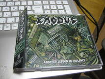 EXODUS エクソダス / ANOTHER LESSON IN VIOLENCE アナザー・レッスン・イン・ヴァイオレンス 帯付CD ポスター付_画像1