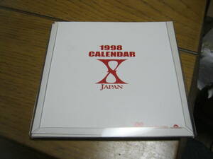 X JAPAN / 1998 CALENDAR 特典小型カレンダー YOSHIKI HIDE TOSHI PATA HEATH EXTASY RECORDS