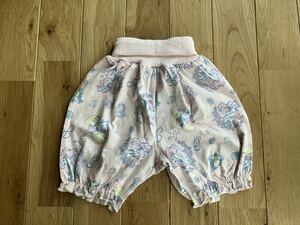 新品 女の子 ベビー ディズニー アリエル 腹巻付き かぼちゃパンツ 90センチ