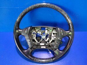 トヨタ クラウン アスリート 18 純正 ウッドコンビ ステアリング ハンドル 黒木目 C3 0344