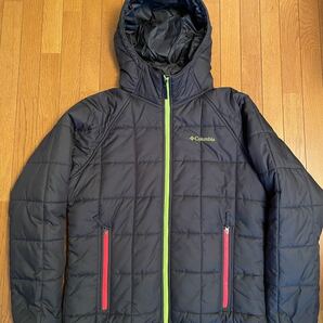 美品★Columbia ★コロンビア★中綿ジャケット★フードジャケット★L★ブラック★クリーニング済