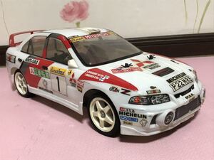 送料無料 1/10 三菱 ランサー エボリューション ラリーカー シャーシ付き ラジコンボディ タミヤ TAMIYA LANCER EVOLUTION RALLY CAR