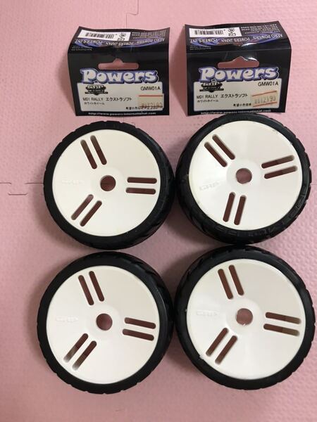 送料無料　1/8 未走行　GRP M01 ラリー　ツーリングカー　ラジコン　タイヤホイールセット　エクストラソフト パワーズ POWERS RALLY