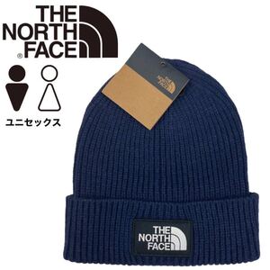 ザ ノースフェイス ビーニー ニット帽 帽子 メンズ レディース NF0A3FJX ボックスロゴ ネイビー THE NORTH FACE LOGO BOX CUF BEANIE 新品