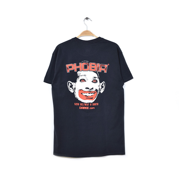 【送料無料】 PHOBIA HAUNTED HOUSES フォビア ホーンテッドハウス お化け屋敷 ホラー Tシャツ メンズM USA アメリカ古着 BB0706