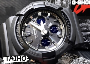 新品 カシオ Casio ジーショック G-SHOCK 正規品 腕時計 アナデジ 20気圧防水 電波ソーラー腕時計 ワールドタイム ブラック ビックフェイス