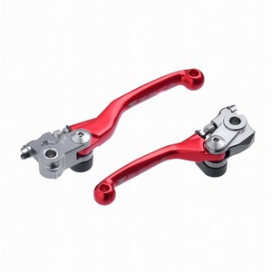 ダートフリーク ZE44-0113 ジータ ピボットレバーセット FP 3フィンガー レッド 赤 CRF450R クラッチレバー ブレーキレバー 可倒式