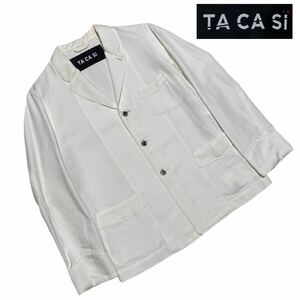【即決】★tacasi タキャシ ★ テーラードジャケット ホワイト 48 ビームス 日本製