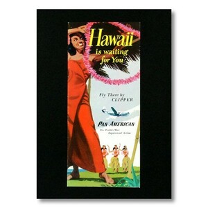  Hawaiian poster fla girl series Hawaii is Wating for You bread american aviation F-23 America .