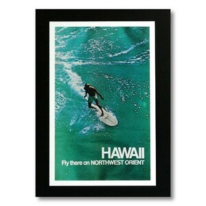ハワイアンポスター サーフィン＆車クルマシリーズ Ｊ-39 アメリカ雑貨 アメリカン雑貨