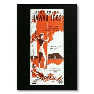 ハワイアンポスター トラベルシリーズ I-11 アメリカ雑貨 アメリカン雑貨