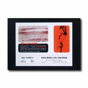 サーフムービーポスター L-42 「THE LAST WAVE...」 サイズ：21.5×28cm アメリカ雑貨 アメリカン雑貨