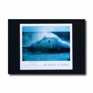 サーフムービーポスター L-50 「THE MOODS OF SURFING」 サイズ：21.5×24.5cm アメリカ雑貨 アメ