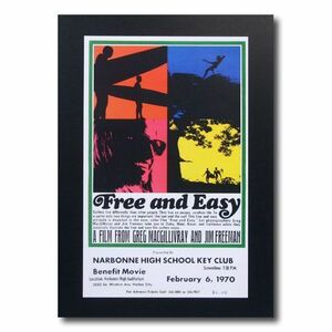 サーフムービーポスター L-46 「Free and Easy」 サイズ：31×19.5cm アメリカ雑貨 アメリカン雑貨