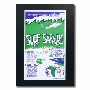 サーフムービーポスター L-7 「SURF SAFARI」 サイズ：30.5×18cm アメリカ雑貨 アメリカン雑貨