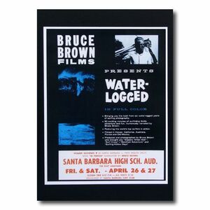 サーフムービーポスター L-25 「WATER LOGGED」 サイズ：29.5×23cm アメリカ雑貨 アメリカン雑貨