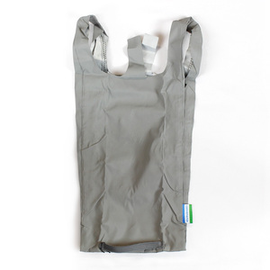 リフレクター エコバッグ Sサイズ （グレー） ショッピングバッグ レジ袋 おしゃれ コンパクト 折り畳み インストゥルメンタル