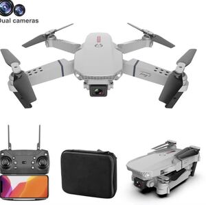 ドローン カメラ付き WiFi 空撮 高画質 新品未使用 グレー アプリ