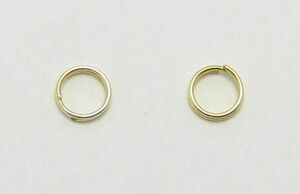 2重リング 6mm 50個セット 金色 A-9G