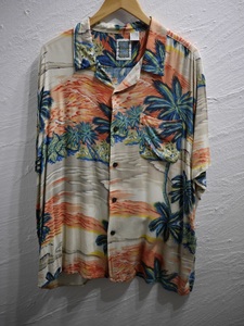 OCEAN CURRENT レーヨンアロハシャツ ハワイアンシャツ hawaiian shirt 5185