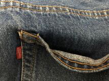 81年5月ヴィンテージMADE IN USAアメリカ製Levi's リーバイス505-0217デニムパンツ care入カンヌキ内股シングル 工場5実測34/31 W86cmL76cm_画像7