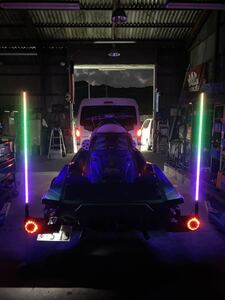 led bar left right 2 pcs set trailer marine jet Jet Ski PWC Solex tight Japan hitchmember RGB blast 