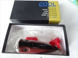 【メール便】「即決有」貴重 COOL P-１０ 　約9４mm 　総重量約2３．５g 　ハンドメイドルアー ポッパー Ｈ