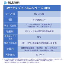 【1524mm幅×160cm】 ３M カーラッピングフィルム カーボンブラック (2080-CFS12) cfs12 カーボン_画像6