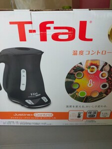 ティファール 電気ケトル ジャスティンプラスコントロール ブラック 1.2L KO7558JP【新品 未使用】