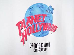 プラネットハリウッド アドバタイジング Tシャツ 90s アメリカ製 ヴィンテージ PLANET HOLLYWOOD CALIFORNIA カリフォルニア Y2K 古着女子