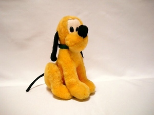 * retro *TDL Pluto soft toy . seat . Poe z* Tokyo Disney Land * that time thing * approximately 28.*