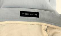 TOMORROWLAND トゥモローランド ＊ヘリンボーン チノパン ワークパンツ スラックス ＊48 size ブルー MADE IN JAPAN 日本製 爽やかな色合い_画像8