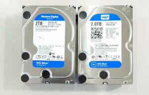 KN2590 【中古品】2個セット WesternDigital WD20EZRZ HDD 2TB