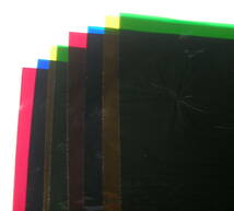 美術教材　ステンドグラス・色彩・デザインの学習に　COLOR CELLOPHAN　カラーセロファン４色各２枚_画像2