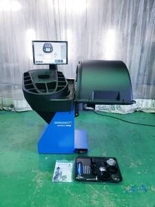 ☆展示品デモ機 美品 ホイールバランサー ホフマン geodyna7600P 単相200V 50/60Hz 電動パワークランプ タッチパネル タイヤバランス測定☆