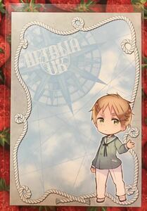  Hetalia postcard England original work . original work pattern water .