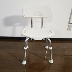 G-355 shower chair - aluminium . attaching nursing for bathing for 7 -step attaching slipping difficult packing size 100cm