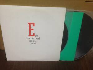 LP EPIC SONY 2枚組プロモ EPIC INTERNATIONAL PRESENTS '84-'85 NENA フリオイグレシアス フランソワーズアルディ他 QY3P-90078/9　管2H3
